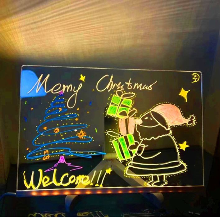 LED дошка нічник малюй світлом дошка для малювання планшет світло 3+