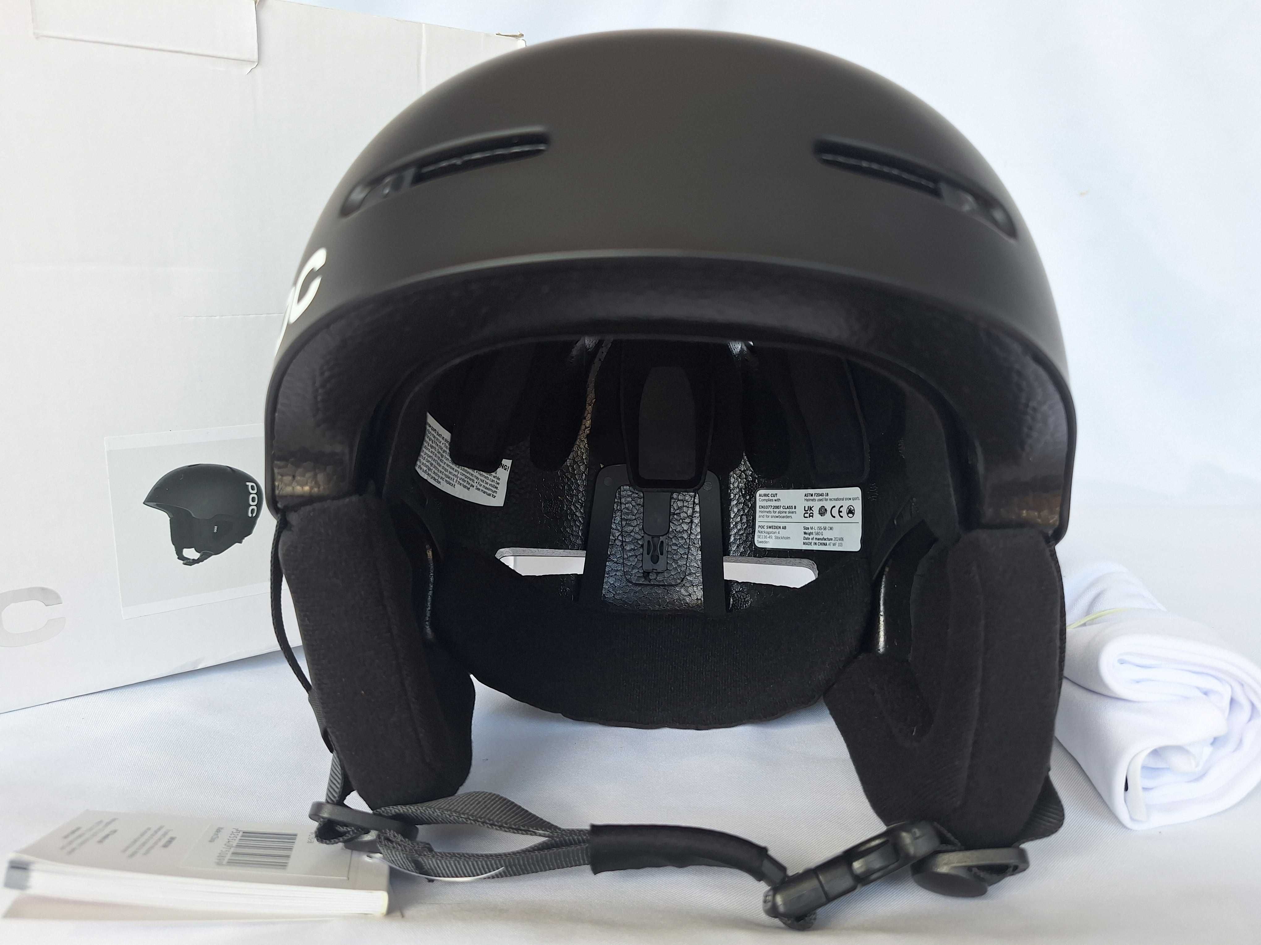 Kask narciarski POC Auric Cut Uranium Black Matt M/L 55-58cm