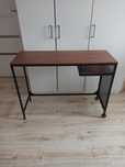 IKEA FJALLBO Stolik na laptopa czarno-brązowy 100x36x75 cm biurko