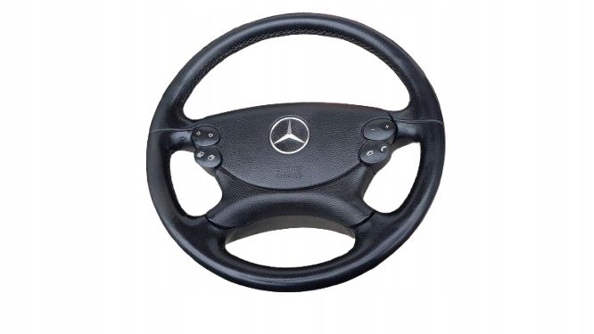 Mercedes W211 Kierownica skórzana skóra ładna Lift Airbag
