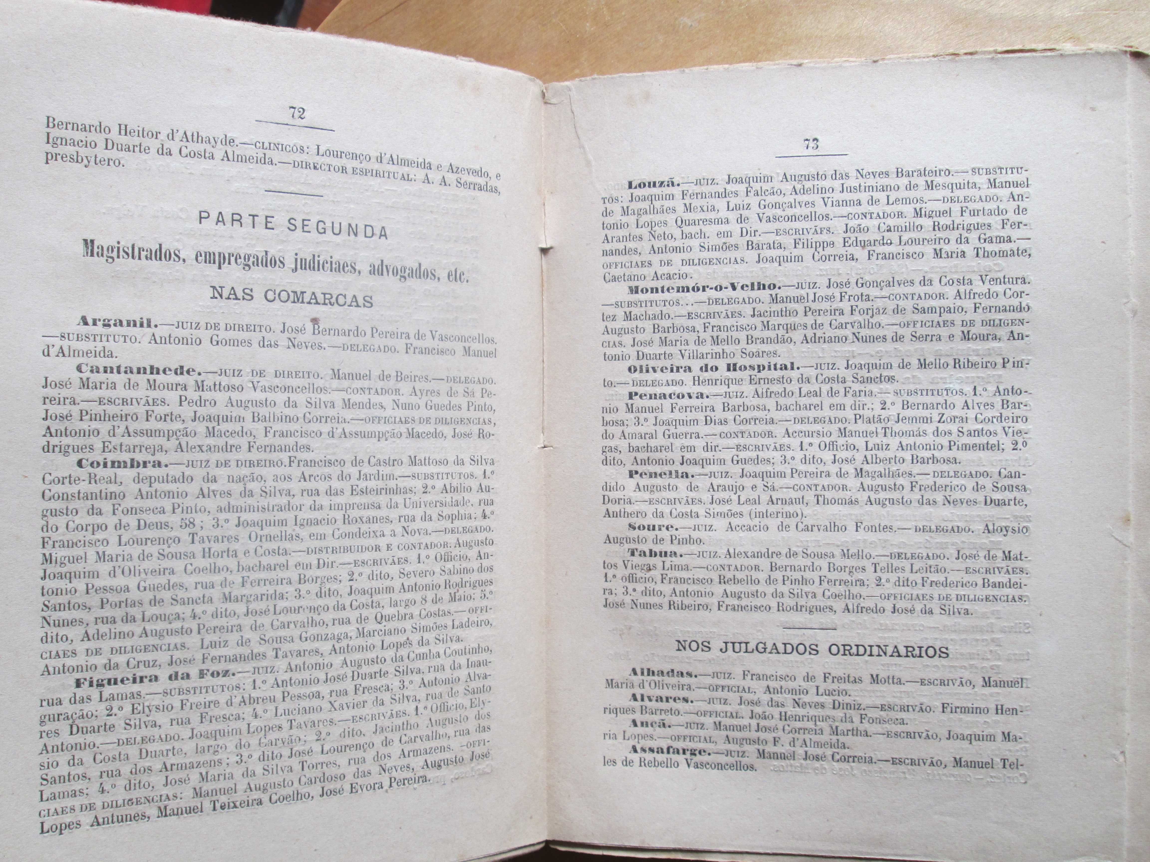 Almanach do Districto de Coimbra para o anno de 1885