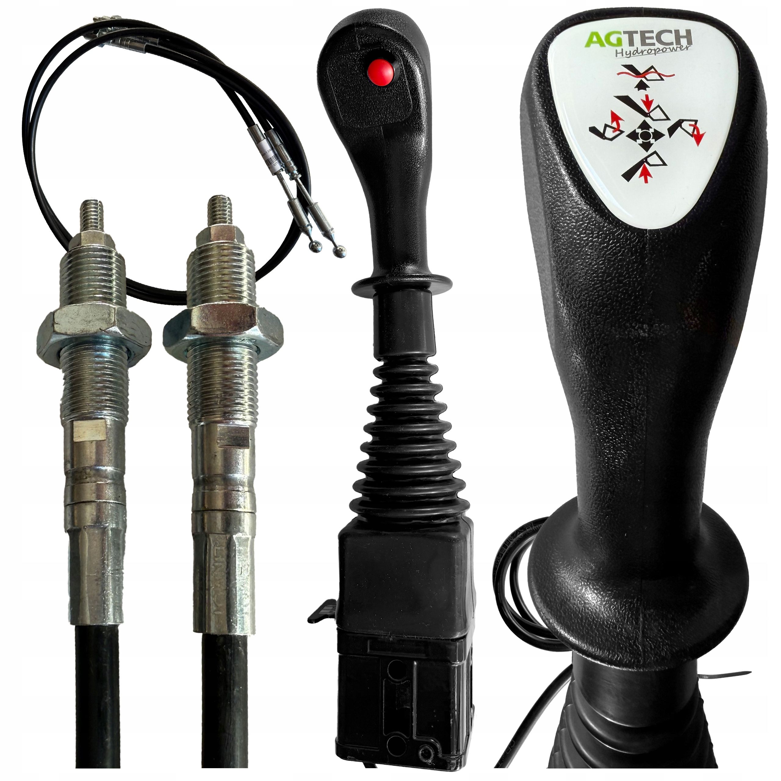 Joystick Dżojstik Na Kulki Tura Ładowacza 1 Przycisk + Linki 2M