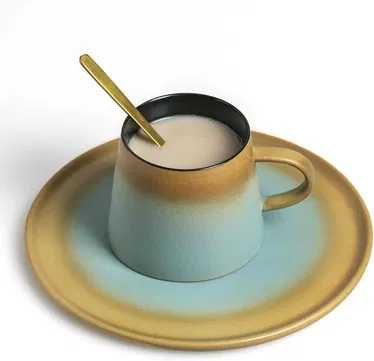 Nowy zestaw kubek / talerzyk / łyżeczka / filiżanka do kawy !2699! 6x