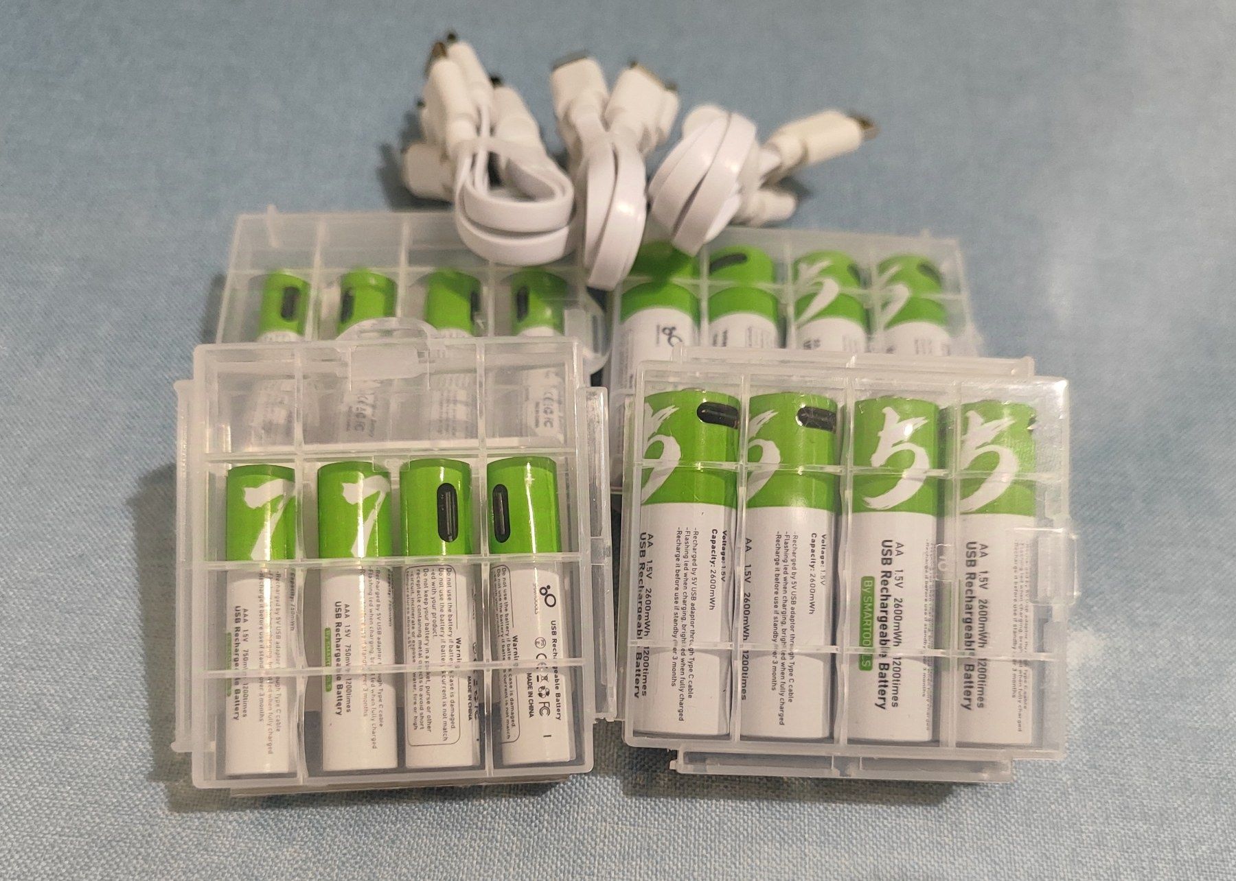 Акумулятор USB Smartools AA, ААА, C2 R14, CR2, крона, CR123 D1 LR20 ба
