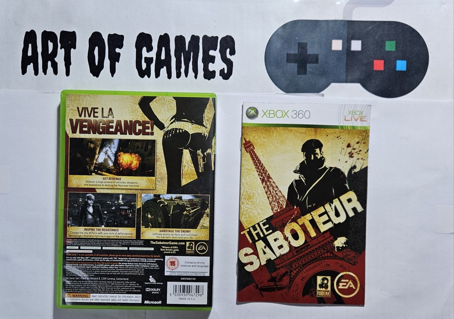 The Saboteur Xbox 360 Komplet 3xA