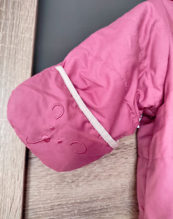 Śliczny różowy kombinezon GAP dla niemowlaka 3–6 m | Ciepły i miękki n