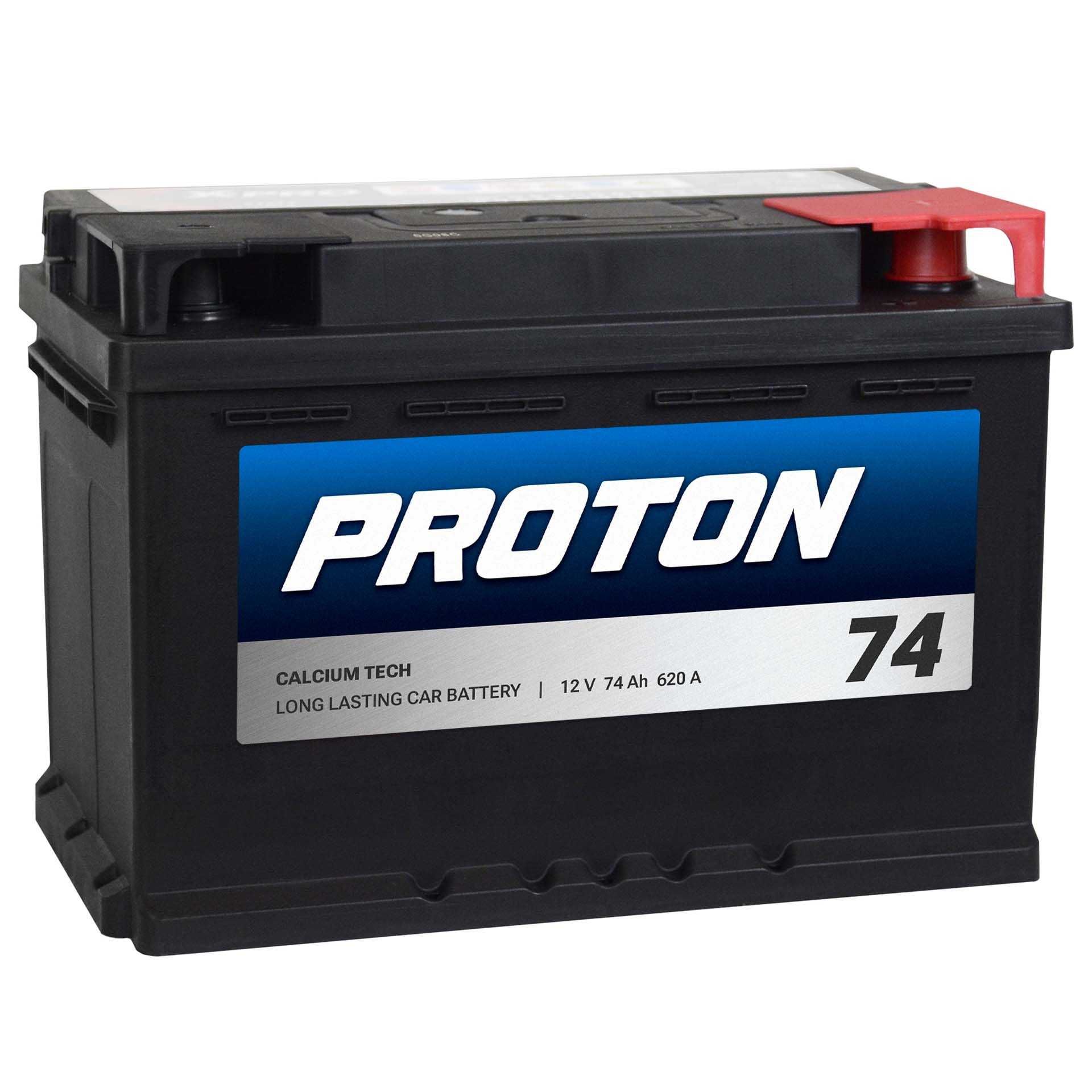 Akumulator PROTON 74Ah 620A EN PRAWY PLUS wysoki | Super Cena