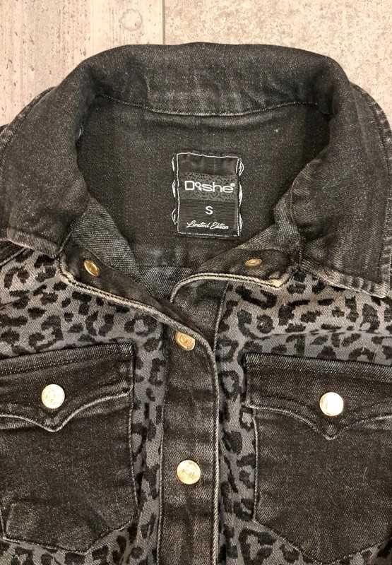 D-she sukienka denim w cętki szaro czarna r. M/L