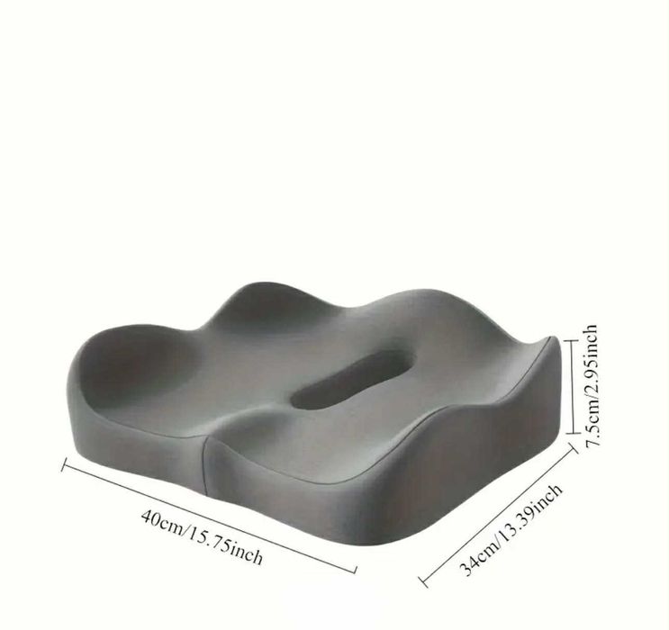 Poduszka ortopedyczna lędźwiowa na fotel różowa