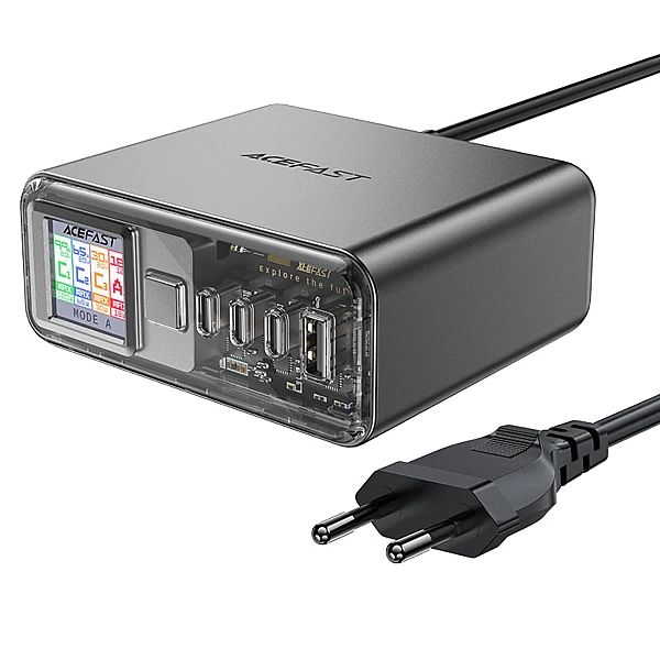 Wielofunkcyjny adapter Acefast Z4 PD 218W GaN 3 x USB-C + USB-A z 4 po
