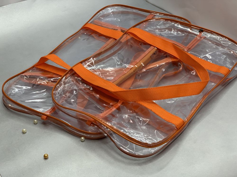 Сумки прозрачные в роддом, для роддома, набор из 2 сумок