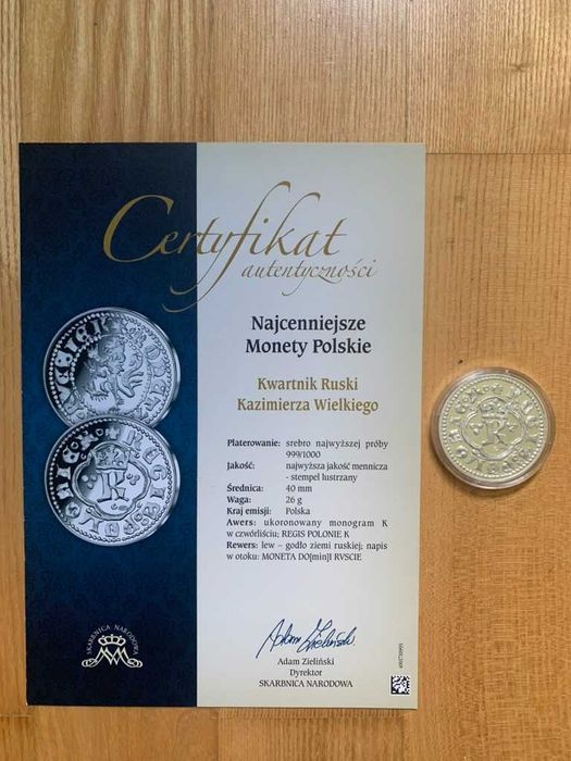 Najcenniejsze Monety Polskie - kolekcja srebrna
