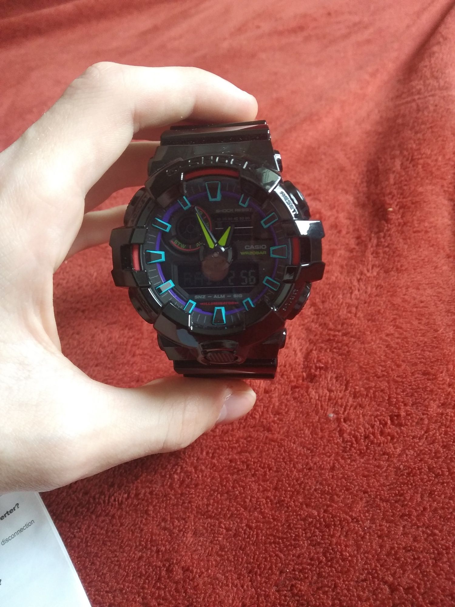 G-Shock GA-700RGB-1AER czarny w oryginalnym pudełku