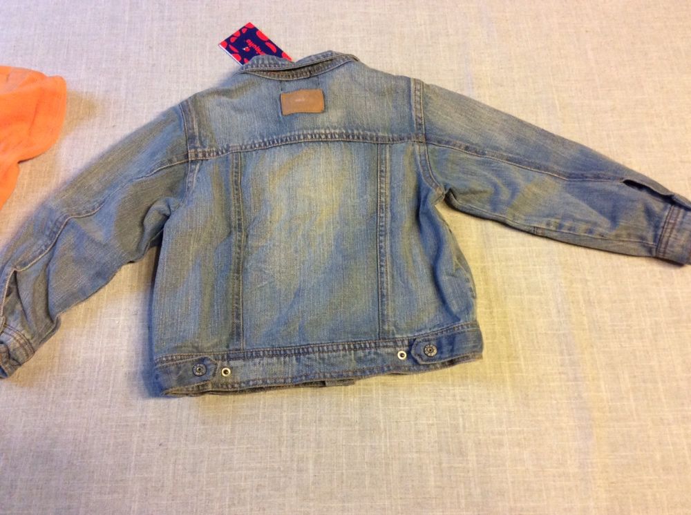 Kurtka chłopięca jeans 86 cm Mariquita nowa z kapturem