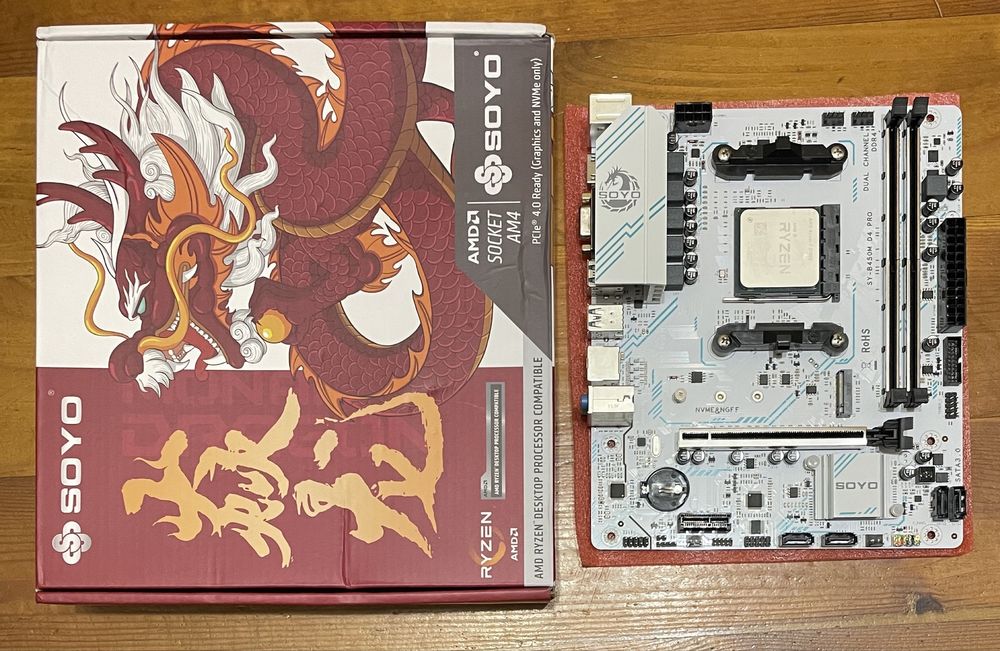 AMD Ryzen 7 3700x Soyo B450M-Pro комплект