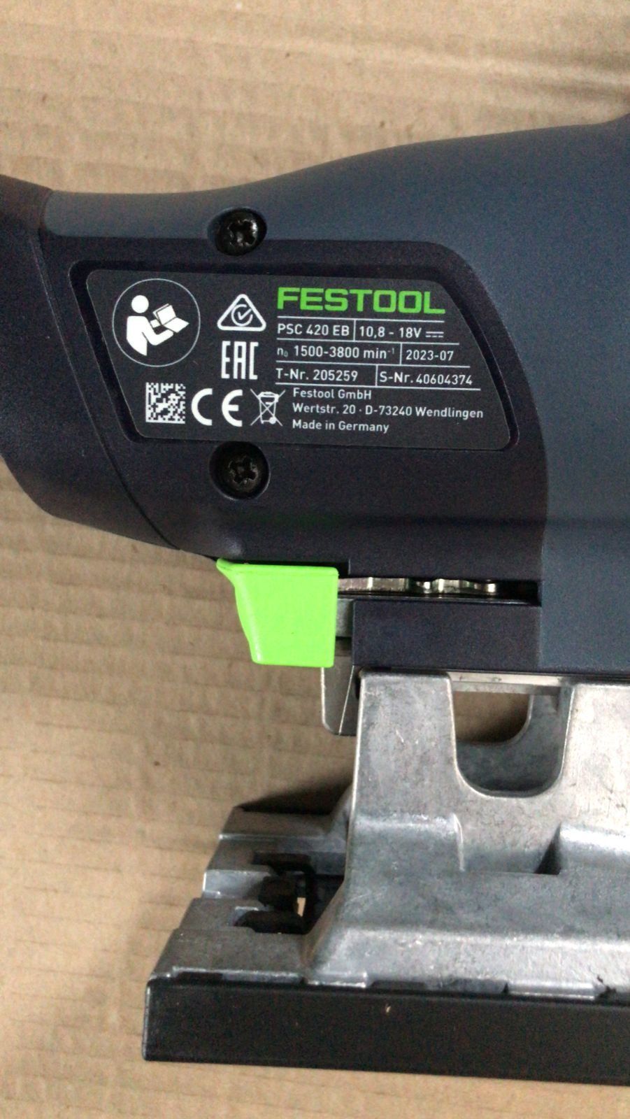 Акумуляторний лобзік Festool PSC 420 EB Новий