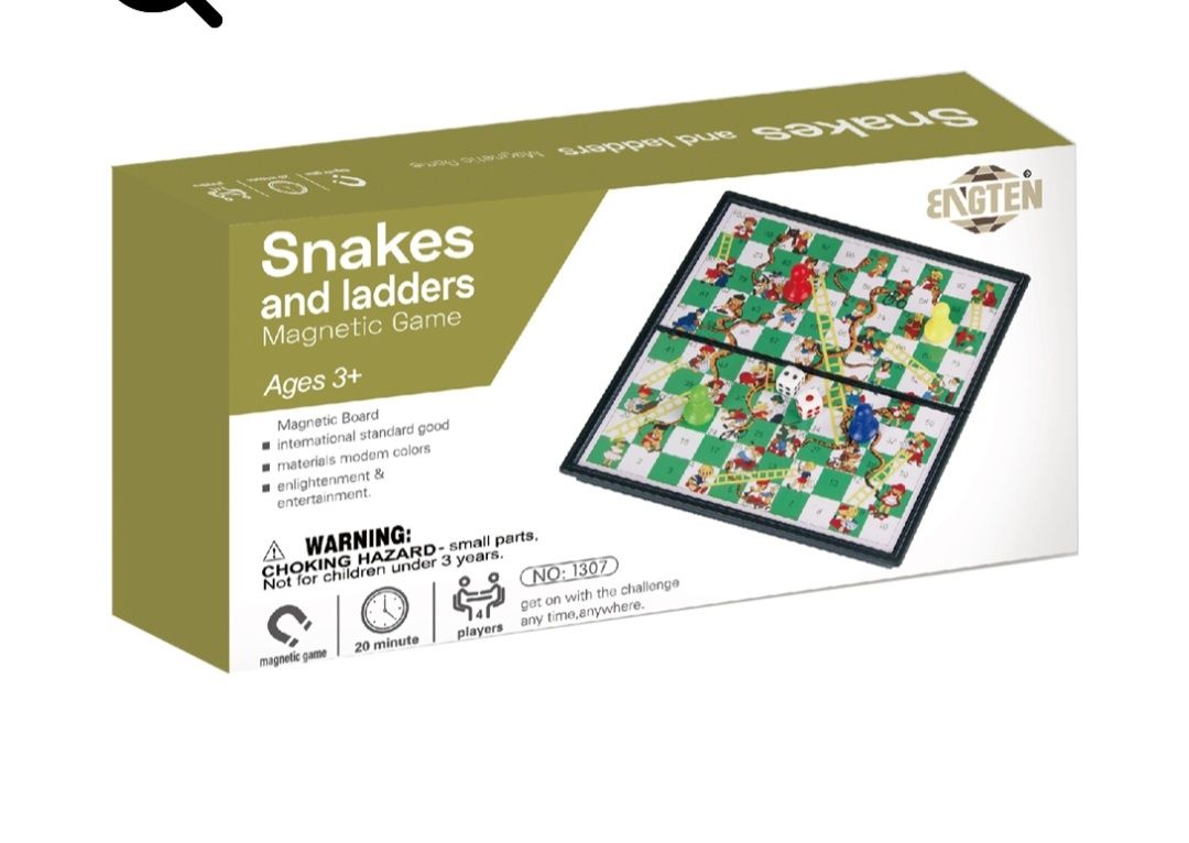 Gra planszowa magnetyczna Engten Magnetic Snake & Ladder