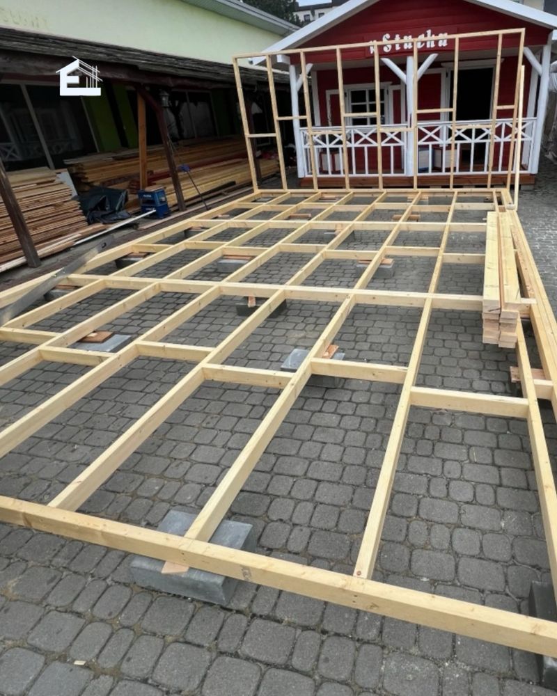 Konstrukcja szkieletowa domu 35m2 c24