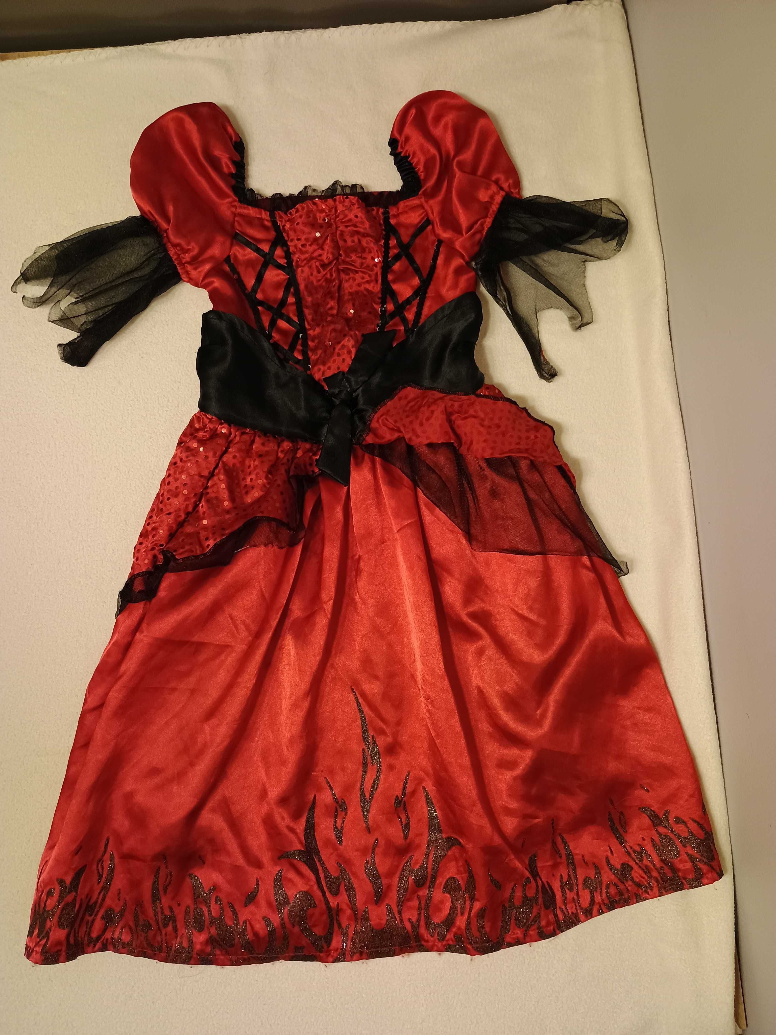 Suknia na Halloween, Sylwester, Karnawał itp. wiek 4-6 lat, st. bdb-