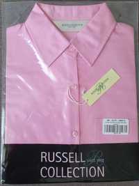 Классическая женская рубашка RUSSELL оригинал хлопок розовая