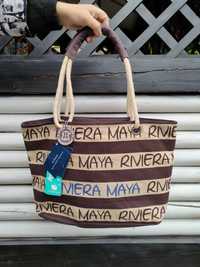 Robin Ruth Пляжна сумка RIVIERA MAYA, мотузкова ручка, нова, США