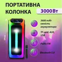 Акустика для вечеринок KIMISO QS-4228 с микрофоном и пультом 3000 Вт