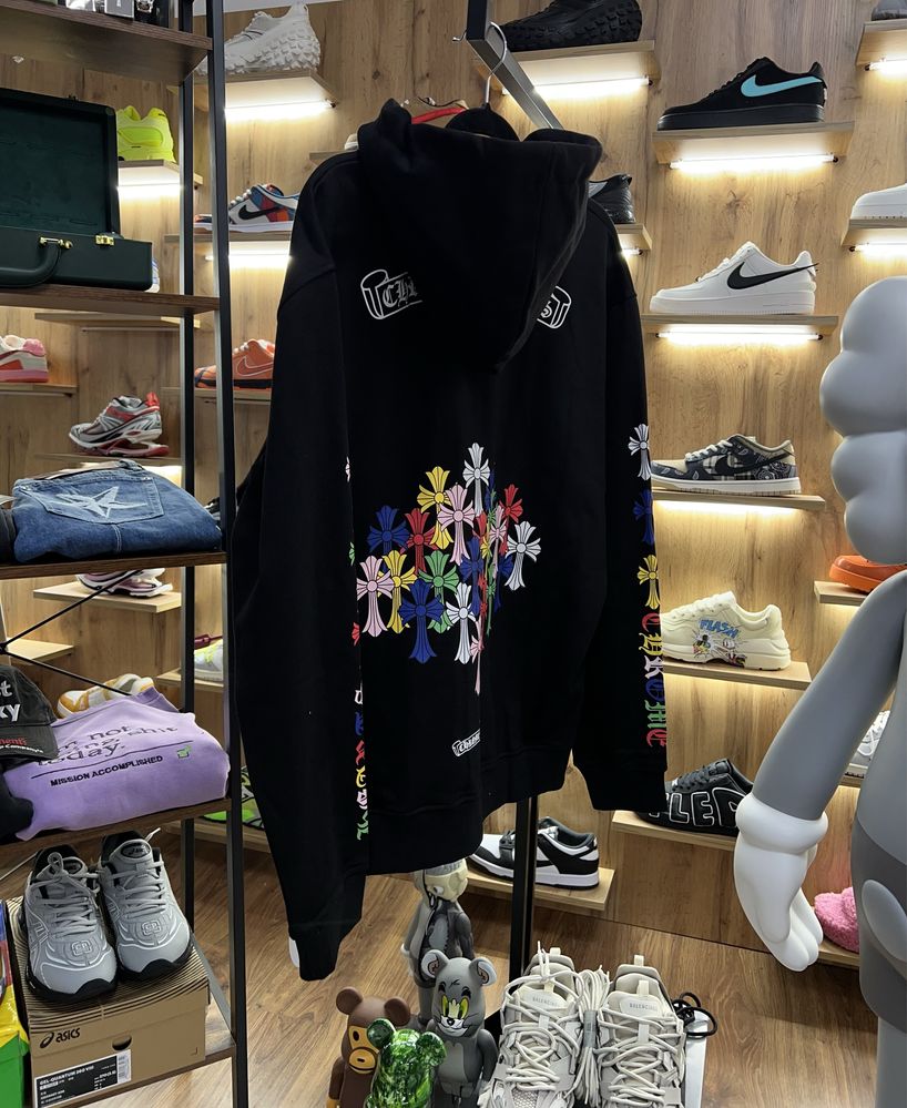 Зіп Худі Chrome Hearts Multi Color Cross Black