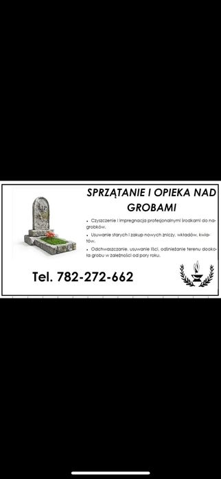 Sprzątanie i opieka nad grobami