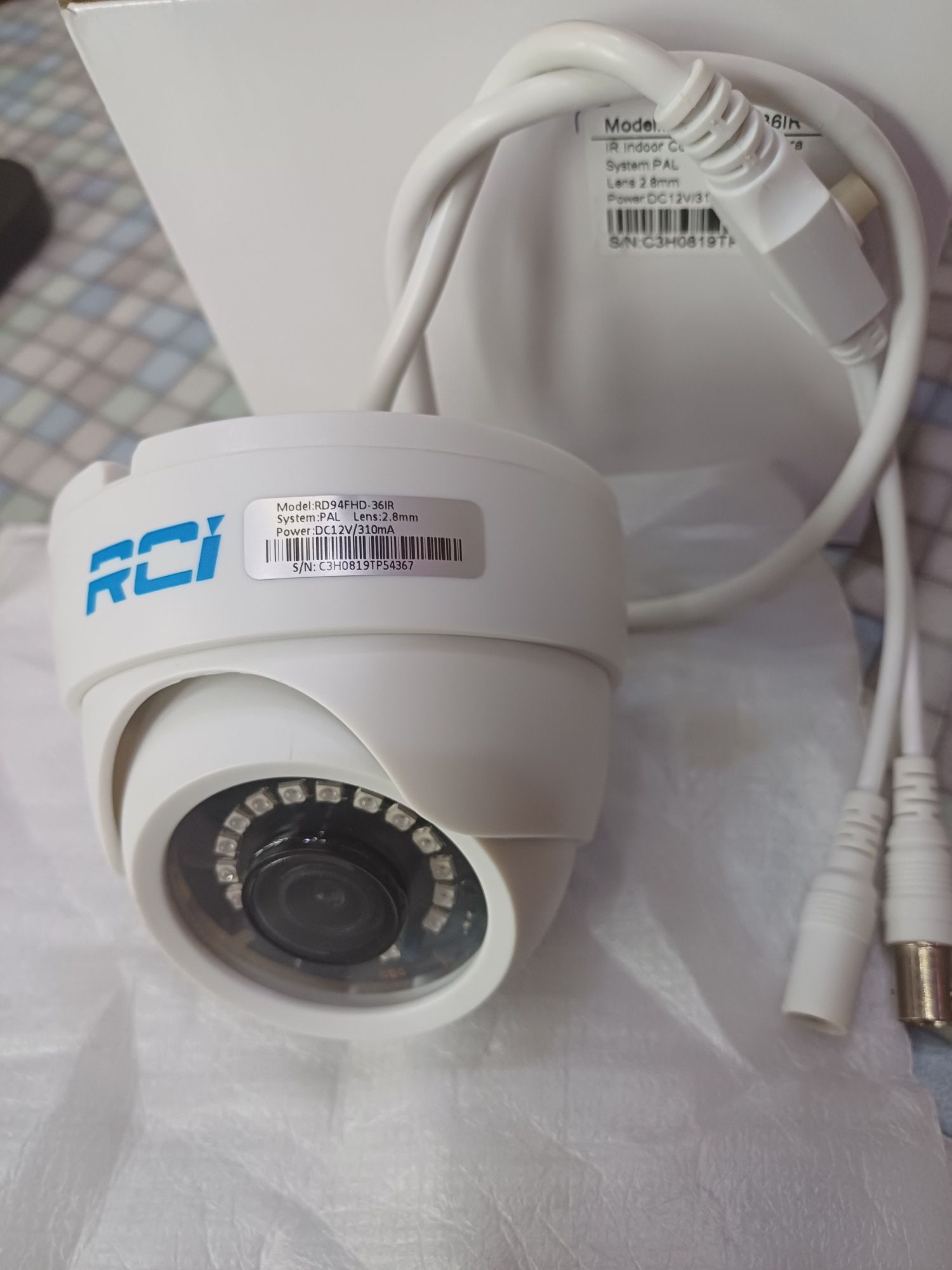 КАМЕРА RD94FHD-36IR для внутреней установки.