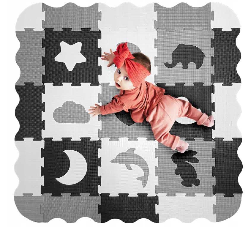 Mata piankowa puzzle piankowe kojec edukacyjna składana dla dzieci XL