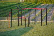 Plac Park Street Workout Drążek podciągania + poręcze pompek CROSSFIT