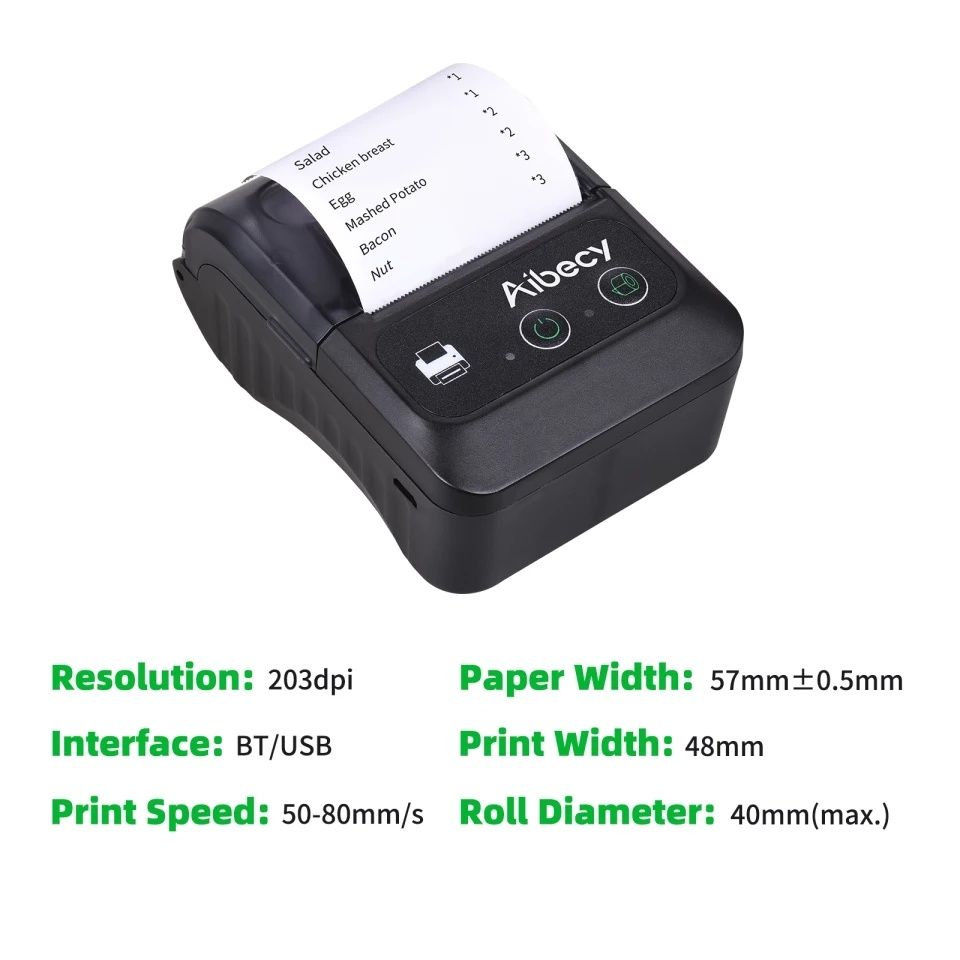 Принтер для чеков автономнний мини акумуляторний прро