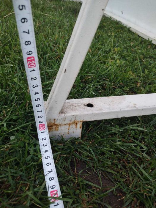 Навес, козырек 150х210см, сотовый поликарбонат 8мм, белый, б/у. Торг