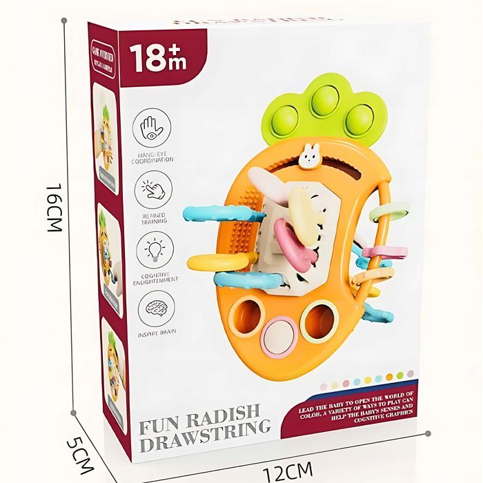 Zabawka Gryzak Montessori Sensoryczna Antystresowa Dla Niemowląt