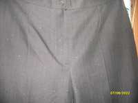 Wizytowe Damskie  spodnie nitka srebrna tkanina