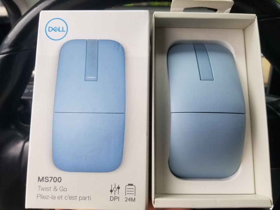 Преміум мишка Dell Bluetooth Travel Mouse - MS700 - Блакитна