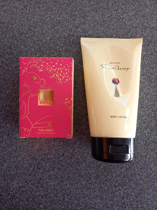 Zestaw Far Away woda perfumowana + balsam do ciała