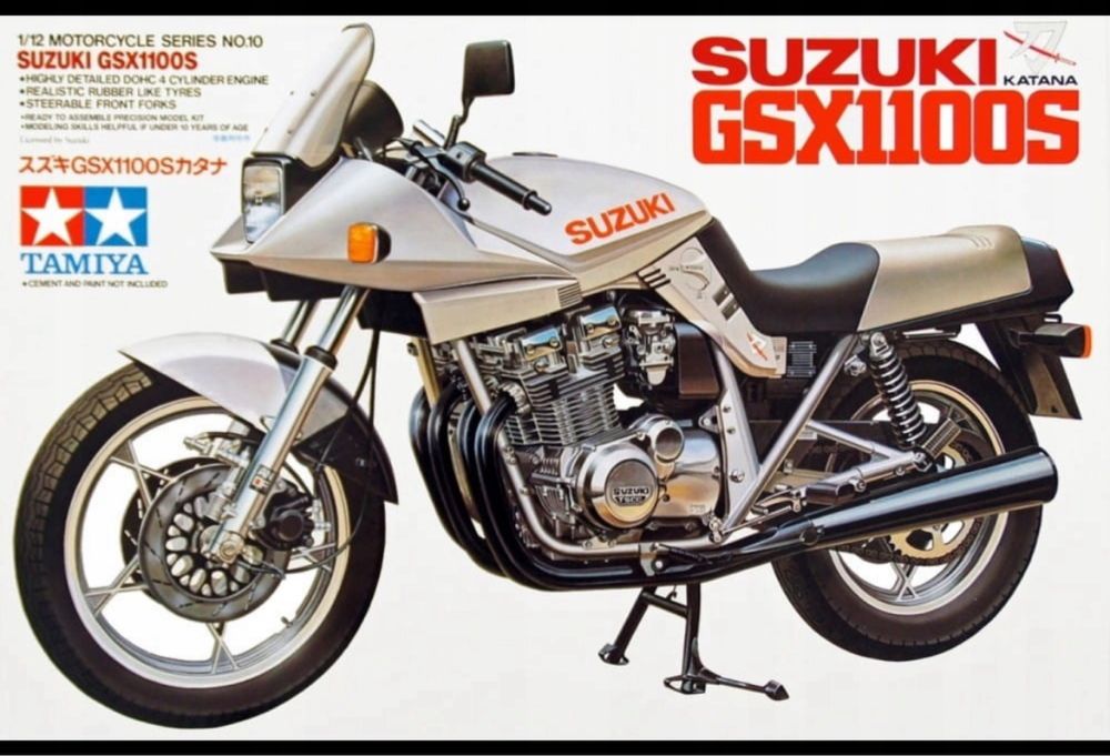 Model TAMIYA 14010 motor Suzuki GSX1100S Katana Kit CF410