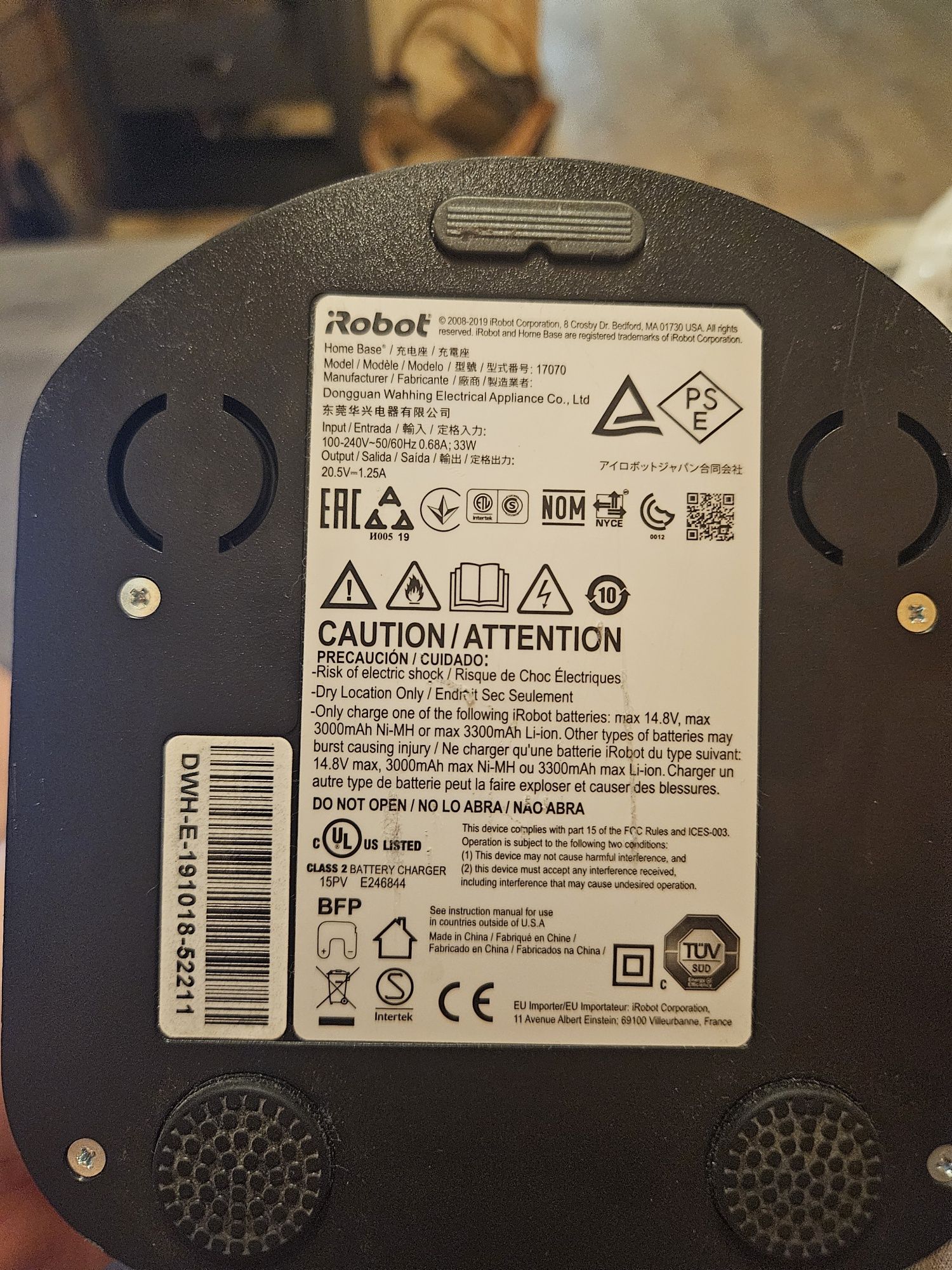 Stacja dokująca, ładowarka iRobot Roomba
