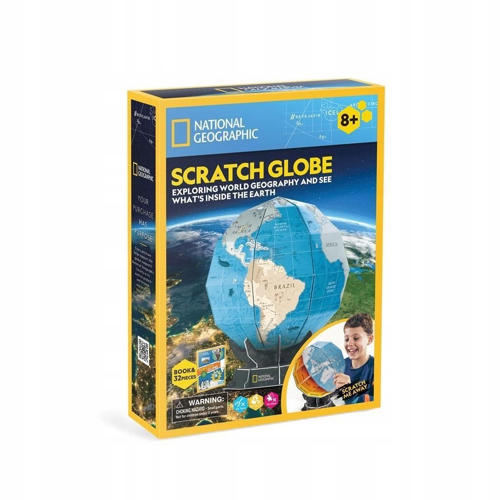 Puzzle 3d National Geographic Globus, Cubic Fun