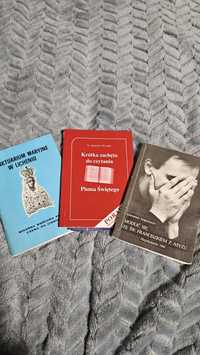 Literatura chrześcijańska modlitwy pismo święte i inne religia 3 sztuk