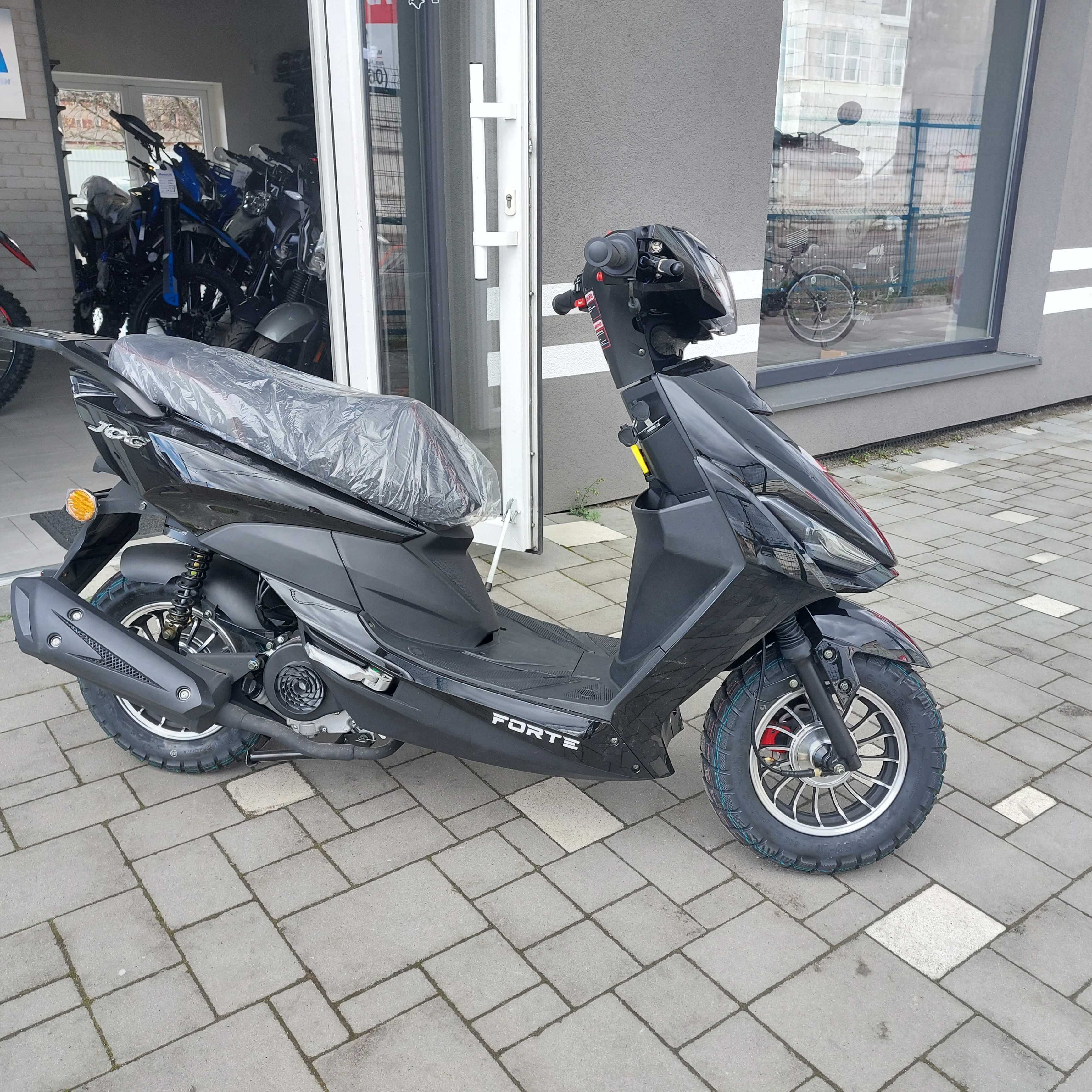 Скутер Forte Jog 80cc, новий, гарантія 4-ох тактний, чорний