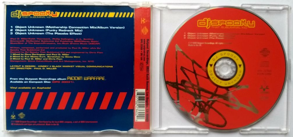 CDs Dj Spooky That Subliminal Kid feat. Kool Keith Object Unknown '98r