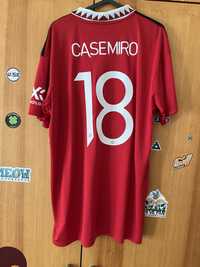 Camisola Manchester United Casemiro 2023 Nova em folha