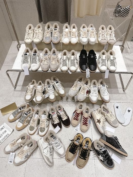 Кеди кросівки golden goose голден гус на хутрі