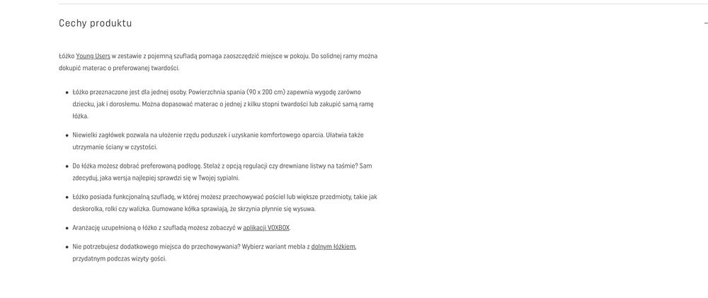 Łóżko dla nastolatka