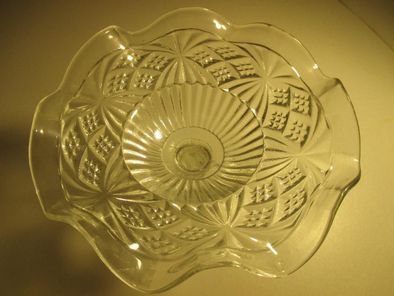 Taça decorativa em vidro, peça única - Antiguidade