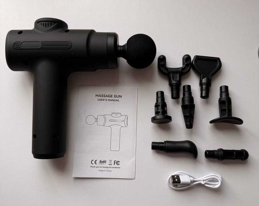 Перкусійний масажер для м'язів (Fascia Gun), масажний пістолет
