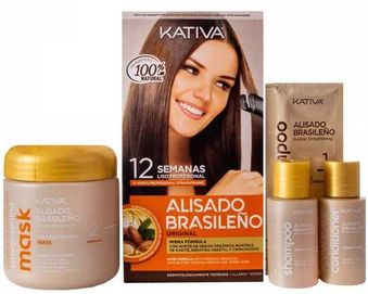 Zestaw do keratynowego prostowania włosów Kativa