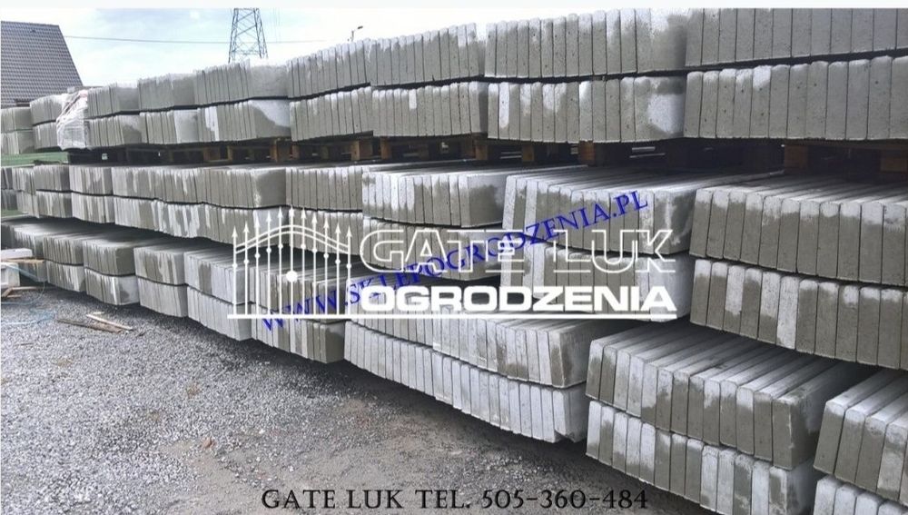 Słupek betonowy 220cm 9x8cm do siarki ,do ogrodzenia,do sad